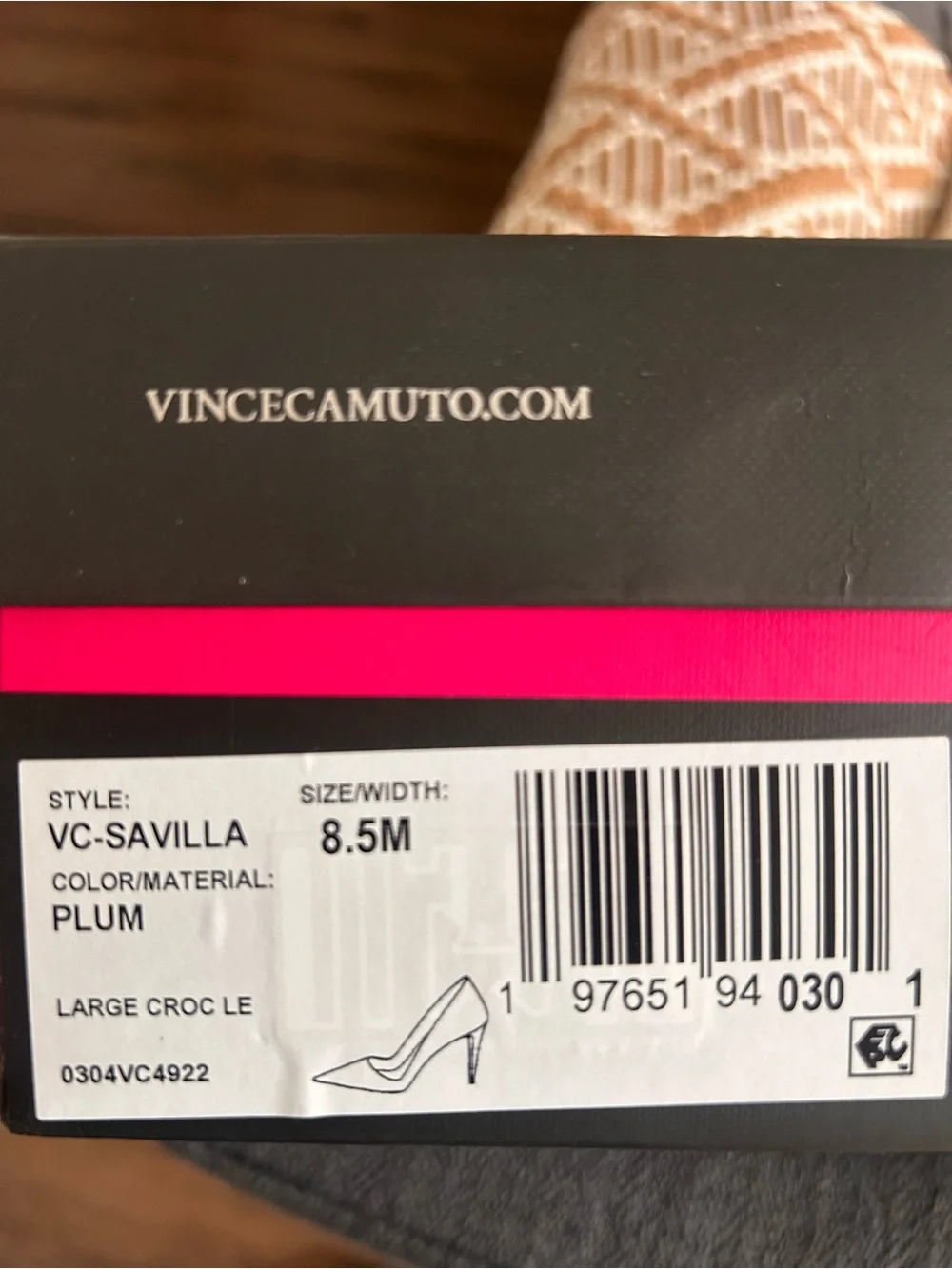 Vince Camuto Savilla Pointed-Toe Stiletto Pump in Plum size 8.5 - worn once!